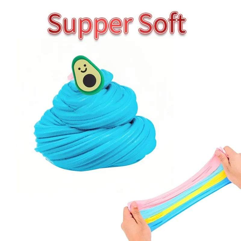 Super Butter Slime Kit Bulk Wholesale DIY Cloud Fluffy Slime with Foam Beads Charms Sensory Arts Crafts for Kids Children