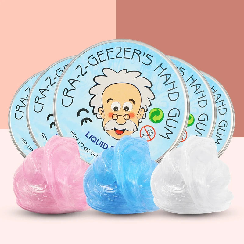 Transparent Liquid Mud, Slime Bubble Gel Stress Relief Toy, Elastic Glass Transparent Crystal Mud, Stress Relief Tool
