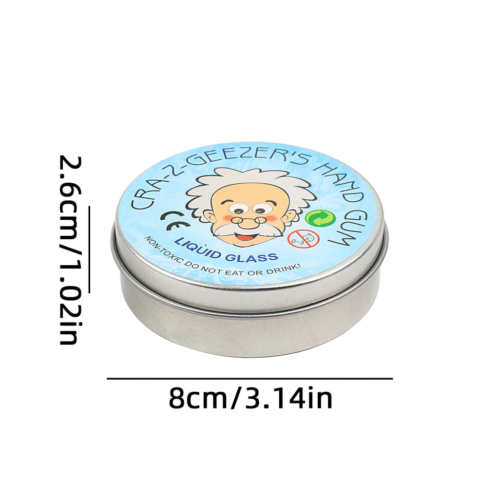 Transparent Liquid Mud, Slime Bubble Gel Stress Relief Toy, Elastic Glass Transparent Crystal Mud, Stress Relief Tool